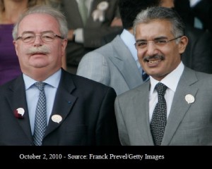 Christophe de Margerie  et Abdullah al-Thani