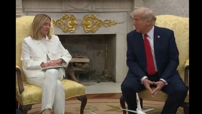 Meloni et Trump